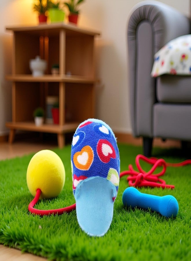 Sluswallow Flip-Flop Style Dog Toy Pet Puppy Chew Squeaky Squeaker Sound Plush Slipper Shape Pet Supplies,Style 2 Automatic Ball Launchers - Image 5